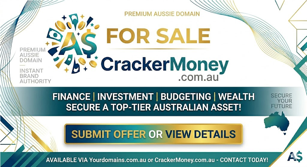 CrackerMoney.com.au Domain Name For Sale.