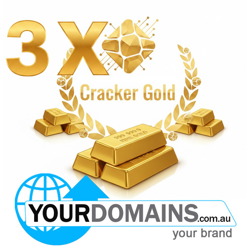 crackergold domain bundle .com  | .com.au | .gold